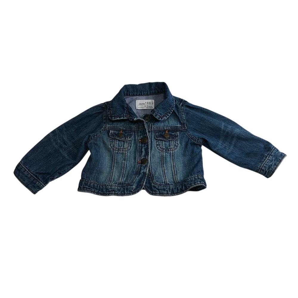babyGap Classic Girls Denim Jean Jacket 6-12 Months Pre-owned
